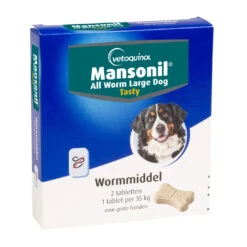 Mansonil All Worm Tabletten Large Hond 2 St
