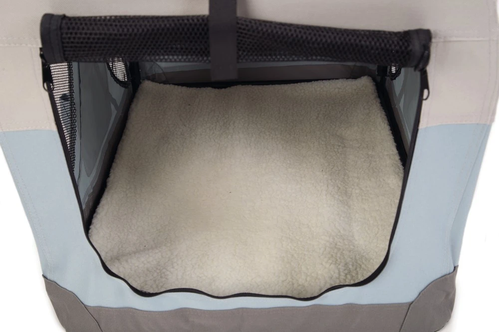 Beeztees Nylon Bench Travel Time Lichtblauw - Image 2