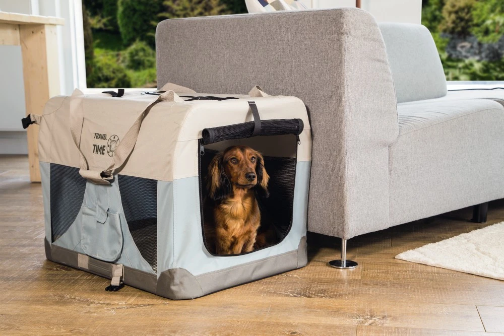 Beeztees Nylon Bench Travel Time Lichtblauw - Image 4