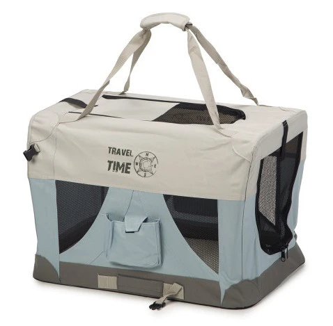 Beeztees Nylon Bench Travel Time Lichtblauw - Image 5