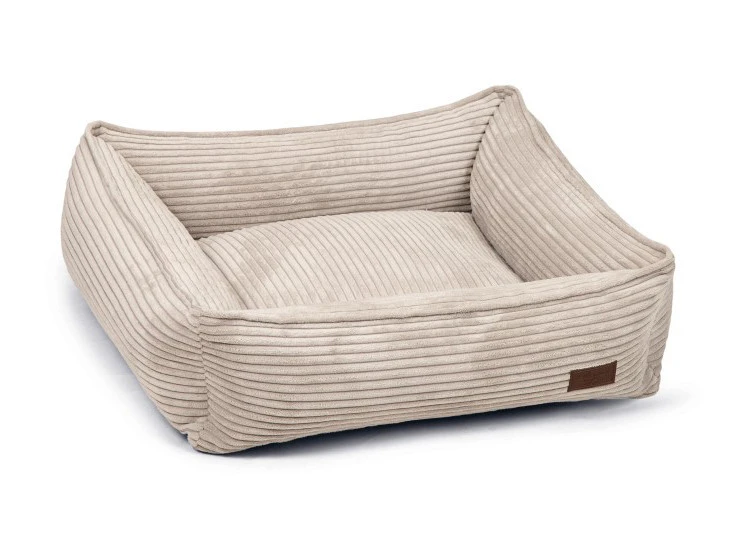 Designed By Lotte Hondenmand Ribbed Lichtgrijs