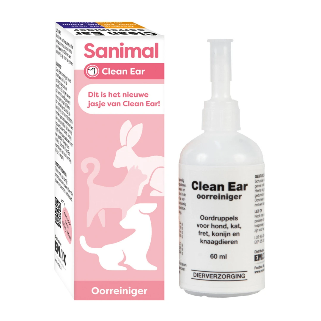 Sanimal Clean Ear Oorreiniger 60 Ml - Image 2