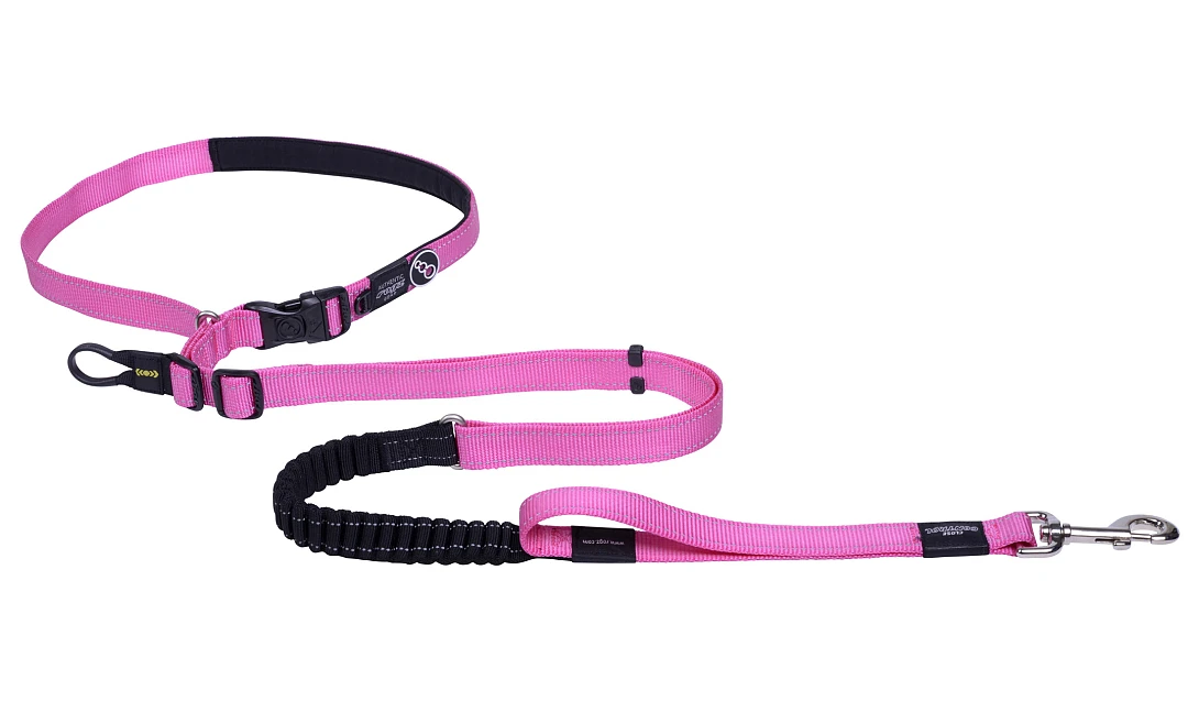 Rogz Utility Hondenlijn Handsfree Pink - Image 5