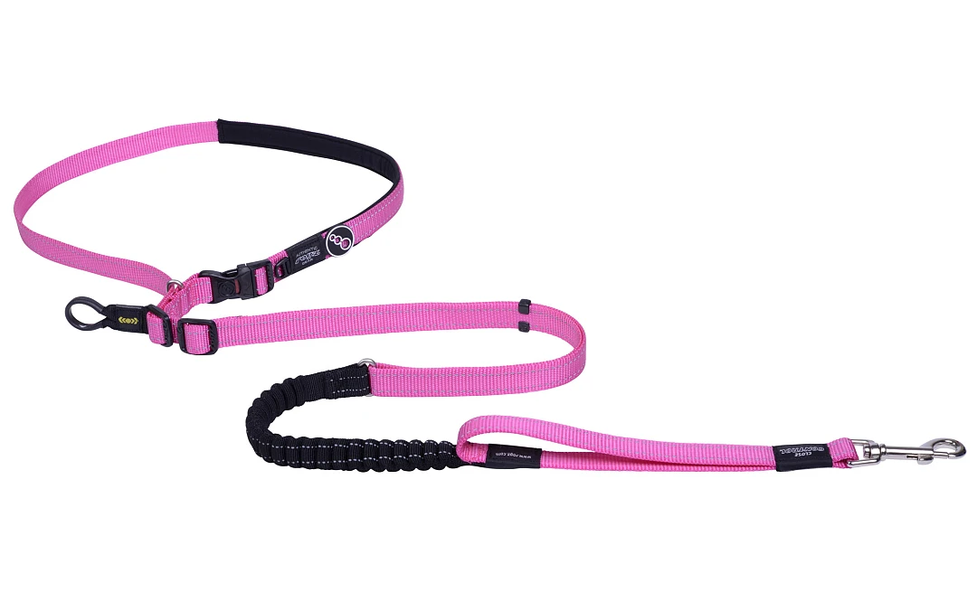 Rogz Utility Hondenlijn Handsfree Pink - Image 3