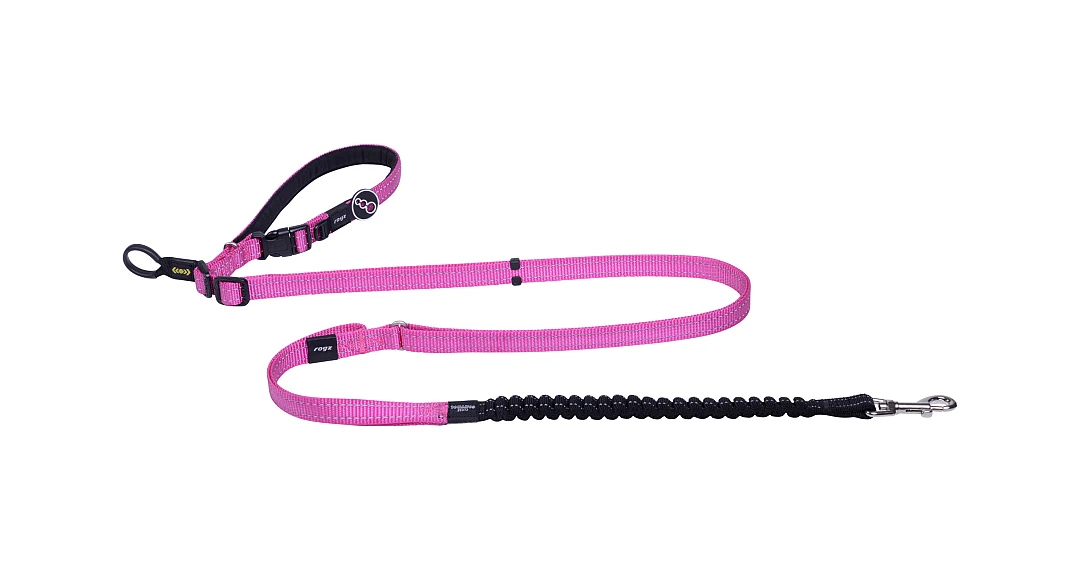 Rogz Utility Hondenlijn Handsfree Pink - Image 2