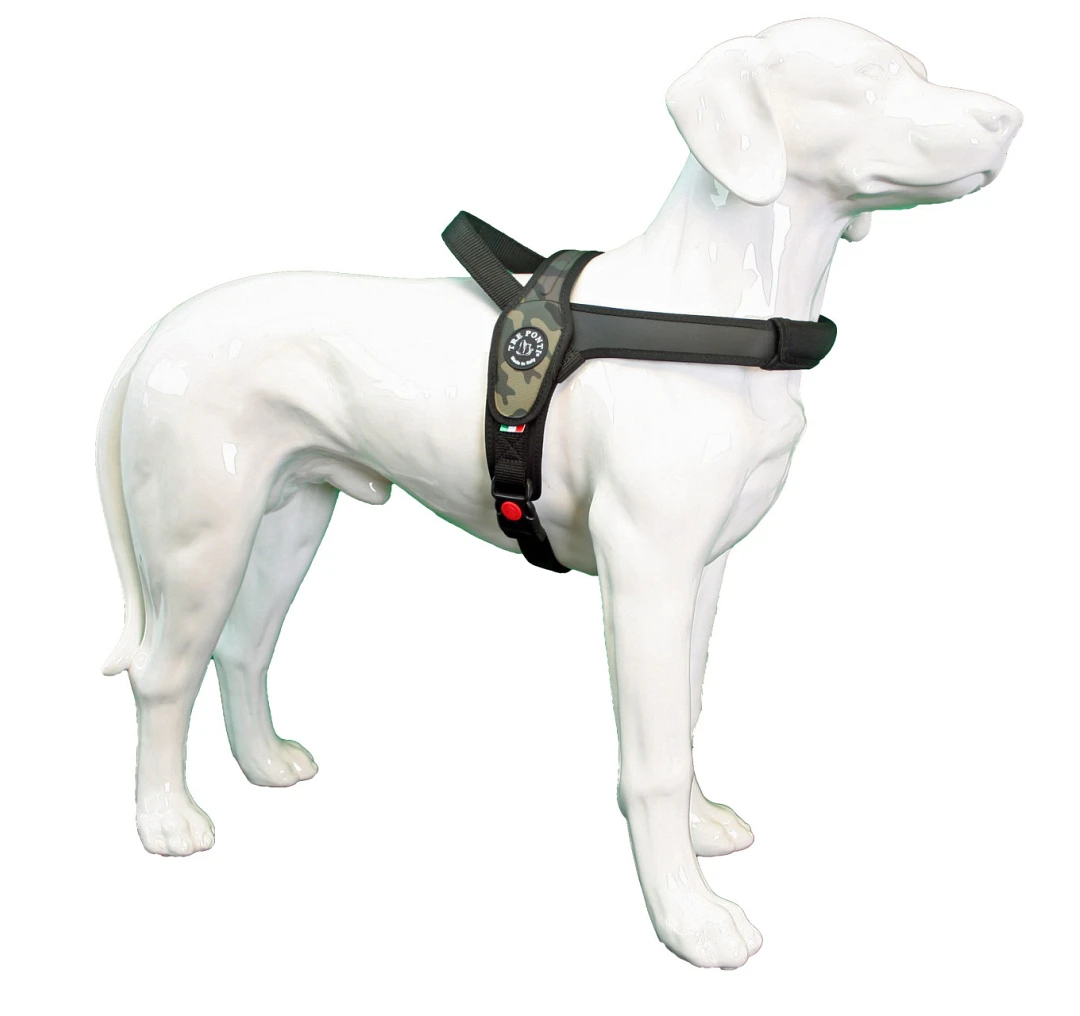 Tre Ponti Hondentuig Primo Camou Groen